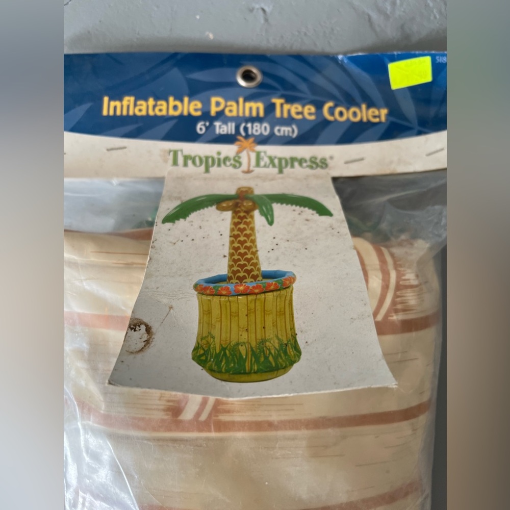 6 foot tall inflatable palm tree wine or beer or soda cooler!